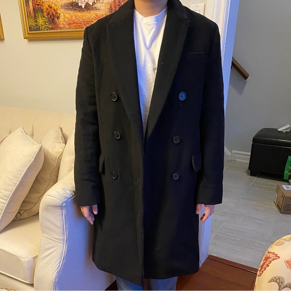 Aritzia - Wilfred Marais Black Wool Coat - Picture 2 of 3